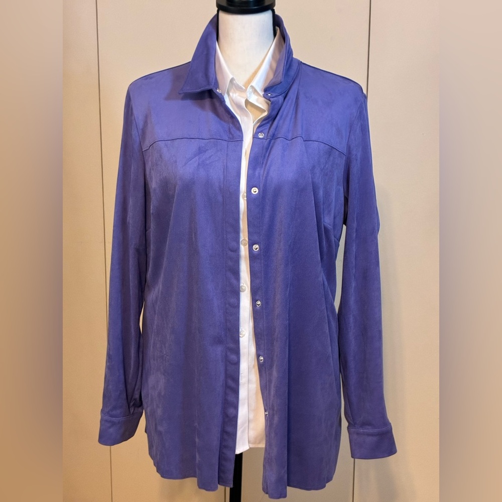 Lavender Suede Shirt/Jacket in Lavender